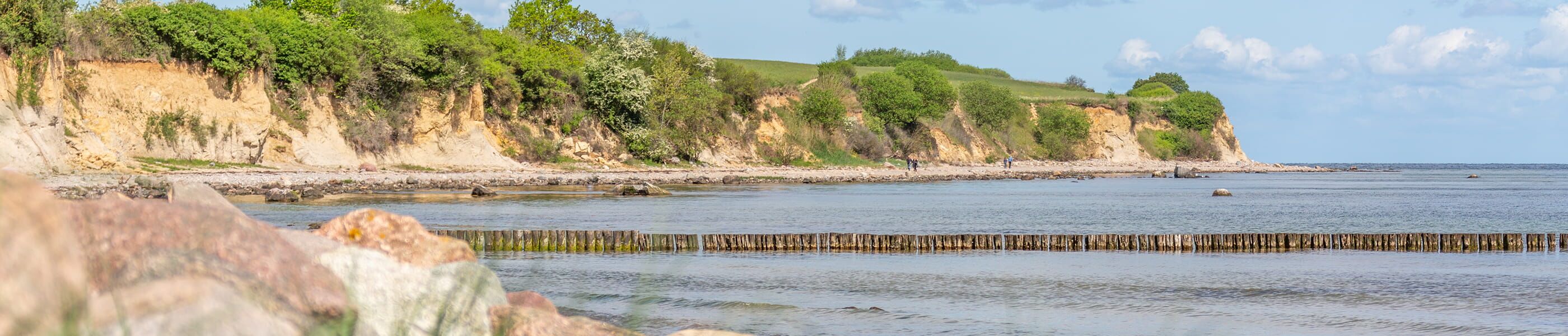 Steilküste an der Ostsee mit ruhigem Wasser